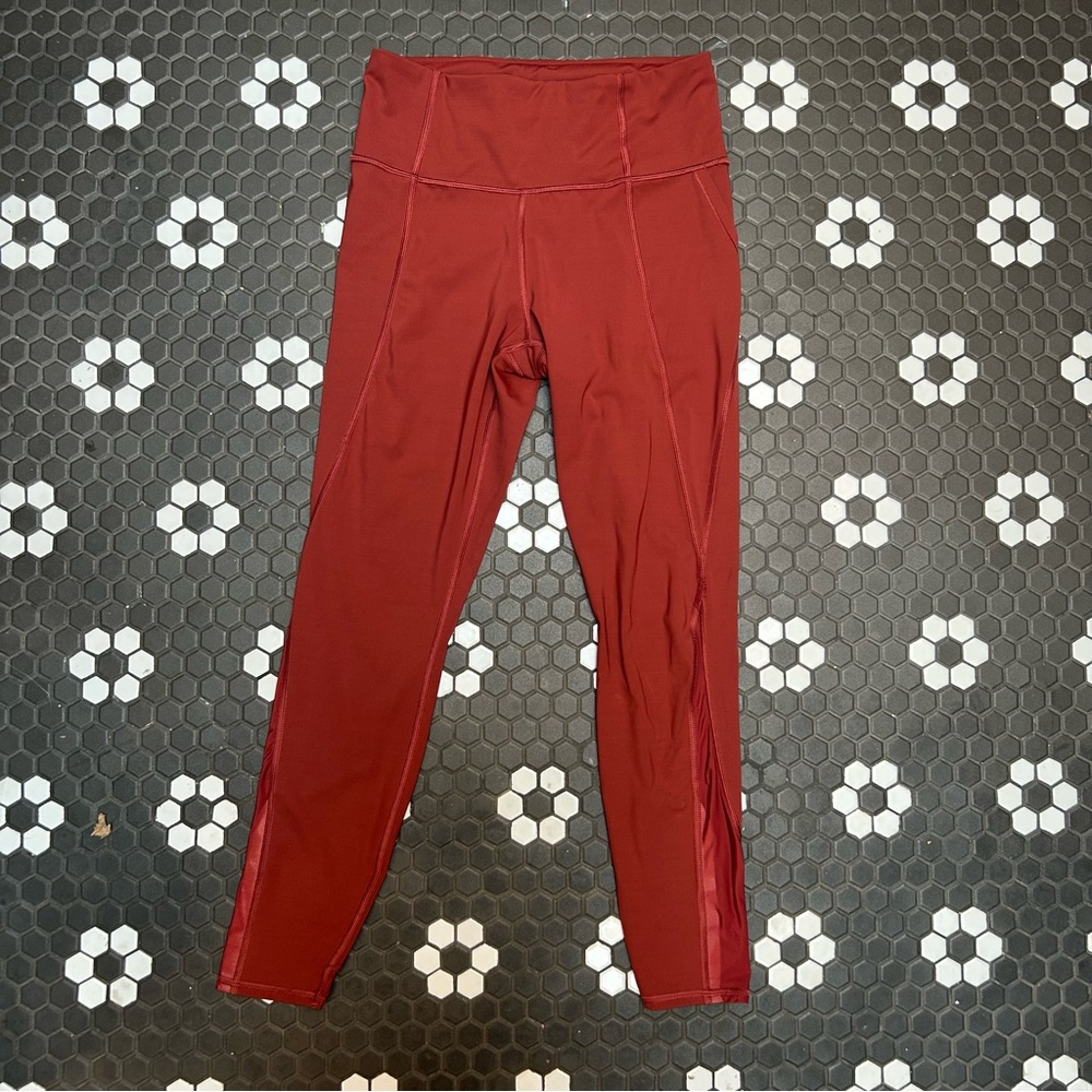 Athleta Red Leggings
